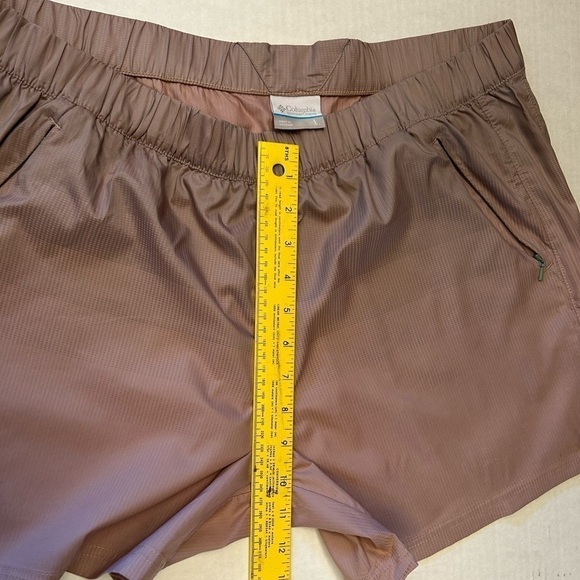 Columbia women’s Tidal spray stretch windbreaker iridescent shorts Sz-L. N13 - Picture 14 of 14